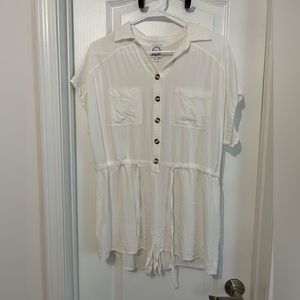 WHITE ROMPER COVERUP FROM FRANCESCAS